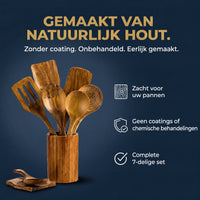 Japanse houten keukengereiset: gemaakt van natuurlijk hout, zonder coating